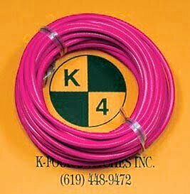 K-FOUR SWITCHES Part Number:  40-227 :  PRIMARY WIRE / 16 GAUGE / 20ft LONG / PINK