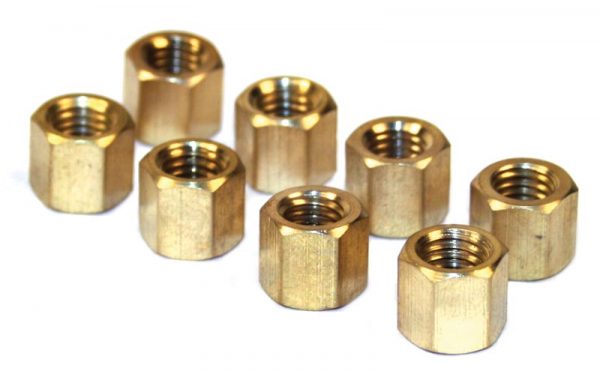 EMPI  43-6051 : INTAKE / EXHAUST NUTS SMALL DIAMETER (8)