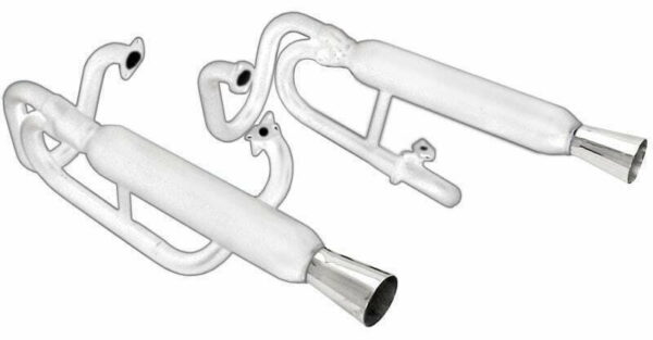 EMPI  55-3373 : BUGGY DUAL EXHAUST WITHOUT HEATER/ CERAMIC COATED