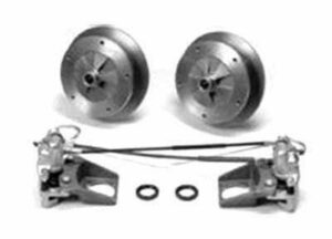 LATEST RAGE 598105S: 5 LUG REAR DISC KIT WITH EMERGENCY BRAKE/ SHORT AXLE UP TO 1967