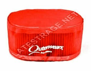 LATEST RAGE OW10-1098R: OUTERWEARS PREFILTERS/ 5-1/2 X 9 X 3-1/2 OVAL/ RED
